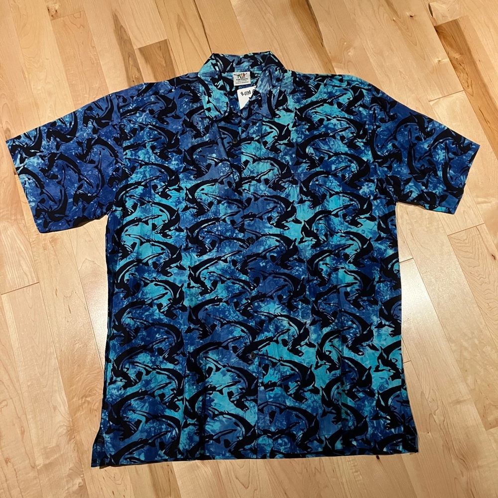 Rum and Reggae Shark Print Shirt